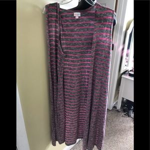 LLR Pink and Grey striped Joy